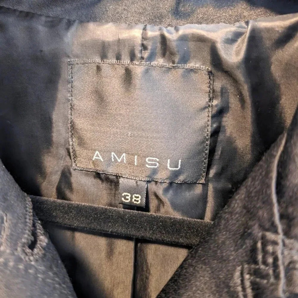 Black Buttoned Amisu Jacket - Picture 6 of 6